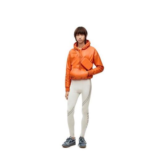 로에베 남성 아우터 Padded hoodie in nappa lambskin Orange H526Y19L77-9100