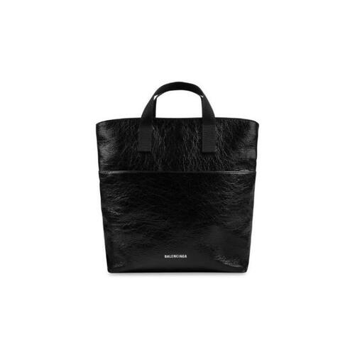 발렌시아가 남성 토트백 탑핸들백 Mens Explorer Tote Bag With Strap in Black 6388041VG871000