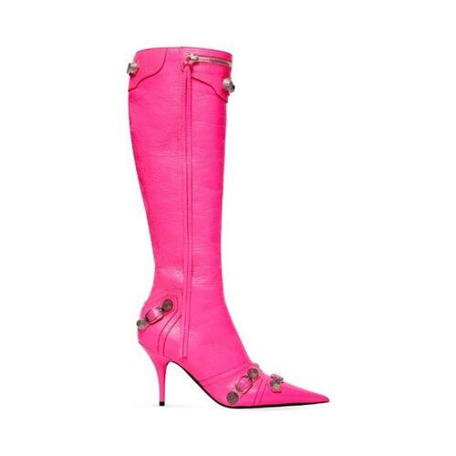 발렌시아가 여성 부츠 Womens Cagole 90mm Boot in Fluo Pink 694395WAD4E5800
