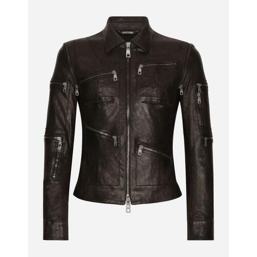 돌체앤가바나 남성 자켓 블레이저 Washed leather jacket G9AHGLHULSCN0000