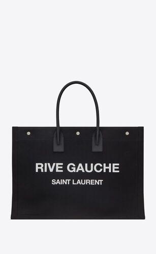 생로랑 남성 토트백 탑핸들백 50941596N9E1070 rive gauche large tote bag in printed canvas and leather