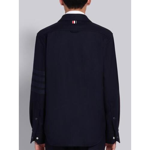 톰브라운 남성 자켓 블레이저 flannel tonal 4 Bar shirt jacket MJO055A-06393-415
