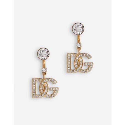 돌체앤가바나 여성 귀걸이 Earrings with DG logo and rhinestones 158057142624405
