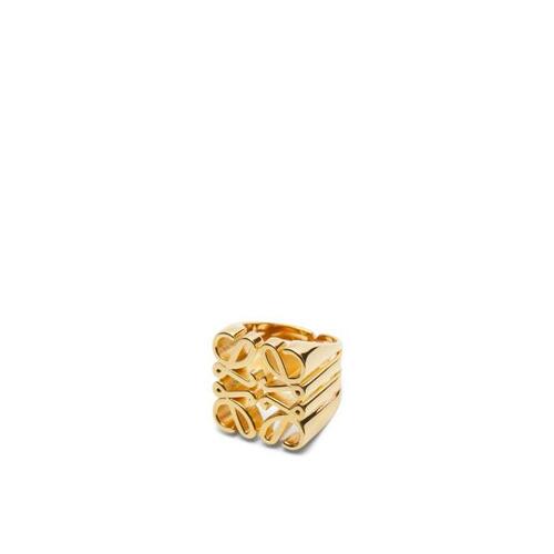 로에베 여성 반지 Anagram chevaliere ring in sterling silver Gold J821305X10-8130
