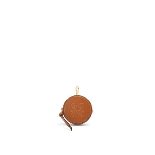 로에베 여성 키링 가죽소품 Mini Cookie pouch in soft calfskin Tan C499419X01