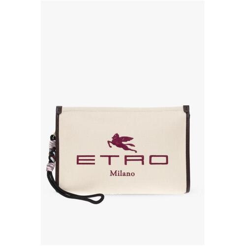 에트로 여성 클러치 미니백 Etro cream Handbag with logo P1H783 7090-800