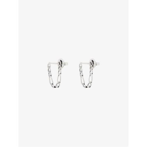보테가베네타 여성 귀걸이 Silver tone chain loop earrings 15300620_628599V5070