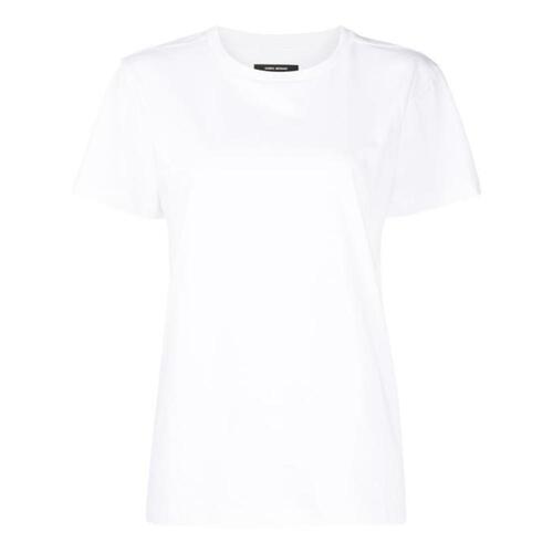 이자벨마랑 에뚜왈 여성 블라우스 셔츠 로고 프린트 크루 넥 티셔츠 TS077200M002I