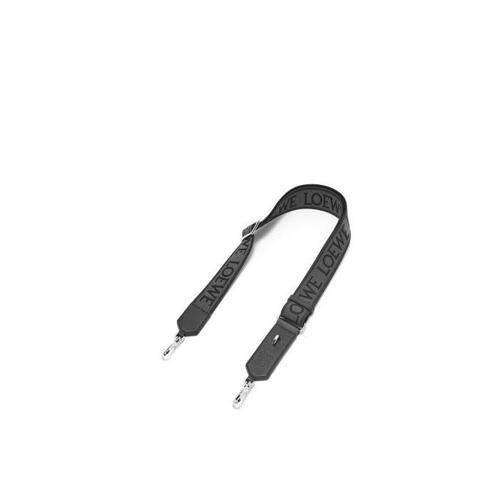 로에베 여성 기타액세서리 D ring strap in Anagram jacquard&amp;calfskin Anthracite/Black C073R53X01-1268