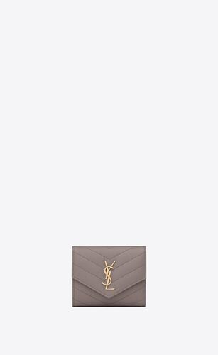 생로랑 여성 반지갑 692061BOW011202 cassandre matelasse multi folded wallet in grain de poudre embossed leather