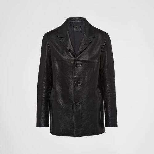 프라다 남성 코트 UPS597_12NF_F0002_S_231 Leather pea coat
