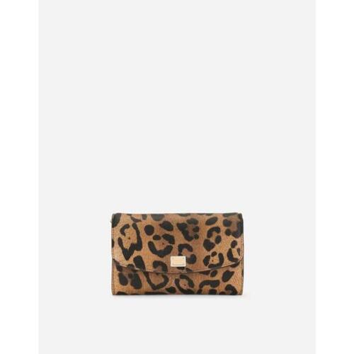 돌체앤가바나 남성 서류백 비즈니스백 Leopard print Crespo mini bag with branded plate BI1275AW384HYNBM