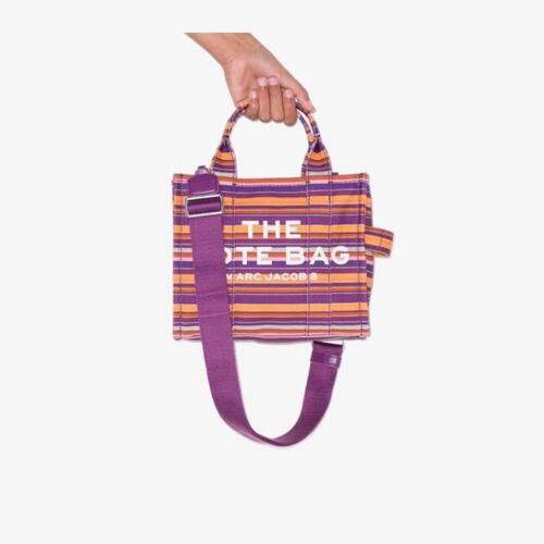 마크제이콥스 여성 토트백 탑핸들백 purple Traveller mini striped canvas tote bag 18438196_H055M06PF22501