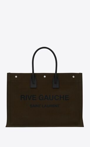 생로랑 남성 토트백 탑핸들백 50941596N9E2463 rive gauche large tote bag in printed canvas and leather