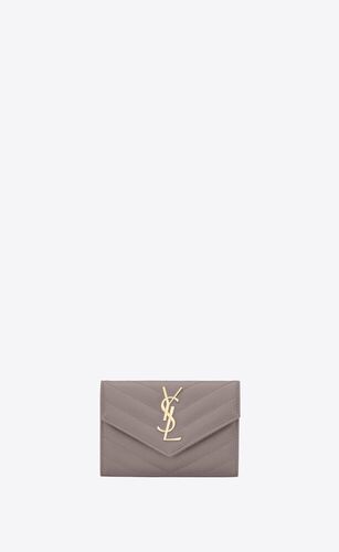 생로랑 여성 반지갑 414404BOW0J1202 cassandre matelasse small envelope wallet in grain de poudre embossed leather