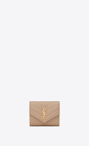 생로랑 여성 반지갑 692061BOW012721 cassandre matelasse multi folded wallet in grain de poudre embossed leather