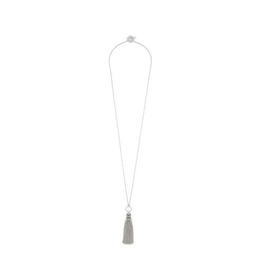 로에베 여성 반지 Anagram fringe necklace in sterling silver Silver J821241X22-1160