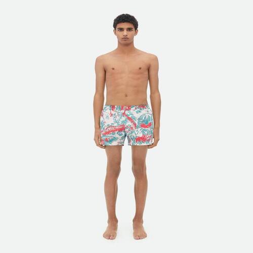 보테가베네타 남성 비치웨어 Printed Nylon Swim Shorts 729185V30N06215