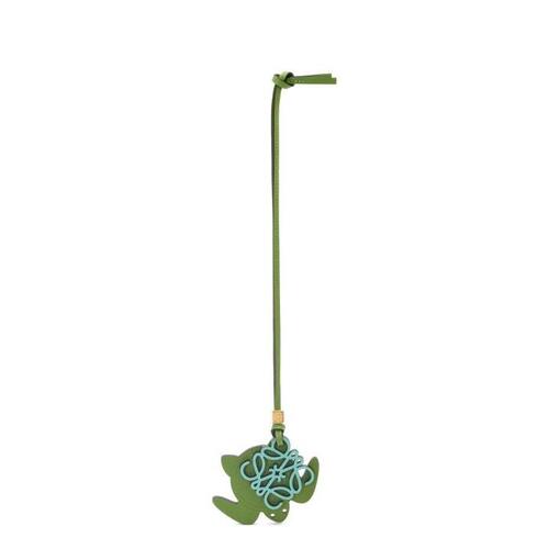 로에베 여성 키링 가죽소품 Turtle charm in classic calfskin Spring Green/Fresh Mint C829232X03-4848
