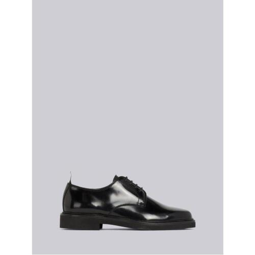 톰브라운 여성 로퍼 레이스업 Black Calf Leather Micro Sole Uniform Shoe FFD036A-07524-001