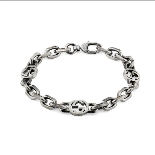 구찌 남성 팔찌 620798 J8400 0811 Silver bracelet with InterlockingG