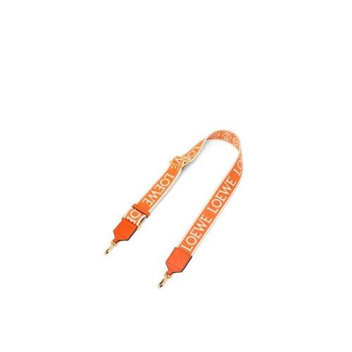 로에베 남성 기타액세서리 Anagram strap in jacquard&amp;calfskin Orange C073T87X01-9100