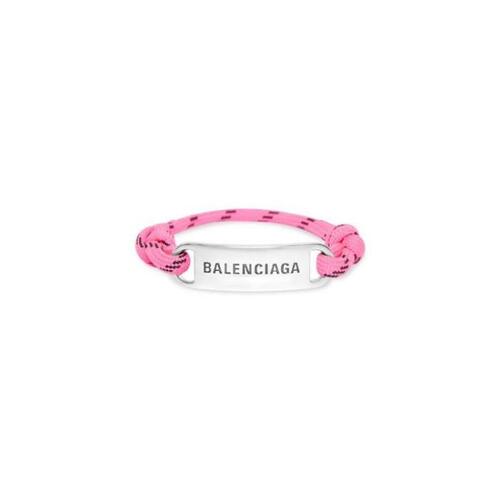 발렌시아가 남성 팔찌 Womens Plate Bracelet in Fluo Pink 656418TVX4S5620