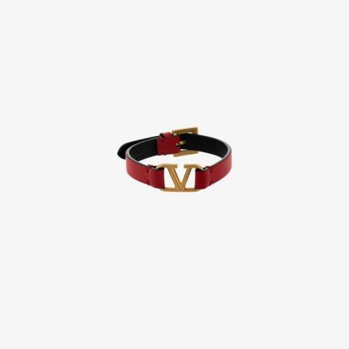 베르사체 여성 팔찌 red VLogo Signature leather bracelet 14069685_WJ0C44ZXL