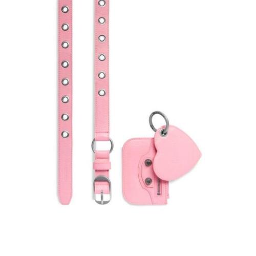 발렌시아가 여성 벨트 Womens Le Cagole Charms Belt in Pink 718979210KJ5812