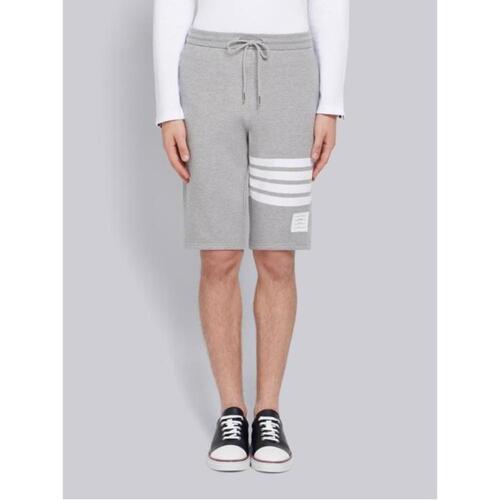 톰브라운 남성 스포츠 아웃도어 Light Grey Cotton Loopback Engineered 4 Bar Sweat Shorts MJQ012H-00535-068