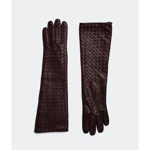 보테가베네타 여성 장갑 Intrecciato Leather Midi Gloves 715597V01712148