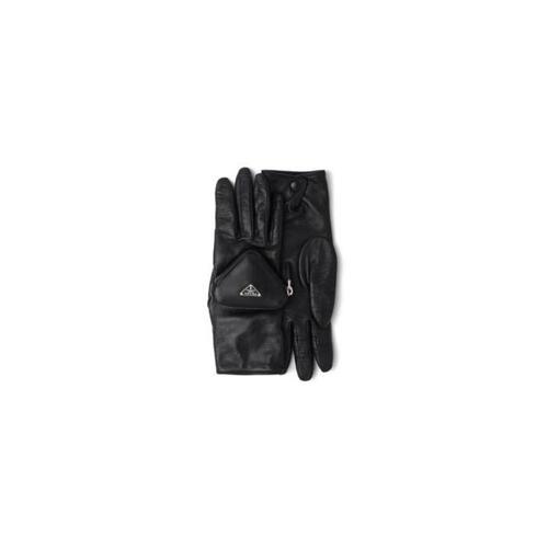 프라다 여성 장갑 1GG141_2DWZ_F0002 Nappa leather gloves with pouch
