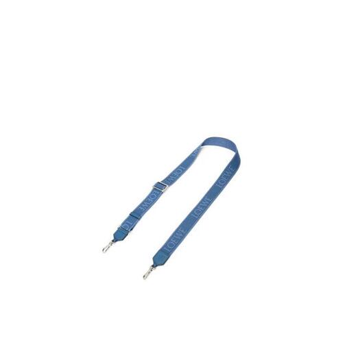 로에베 여성 기타액세서리 LOEWE strap in cotton&amp;calfskin Denim Blue C073317X37-8798