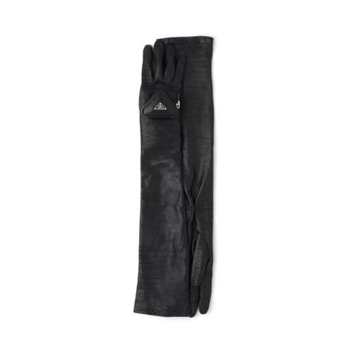 프라다 여성 장갑 1GG144_2DWZ_F0002 Long nappa leather gloves with pouch