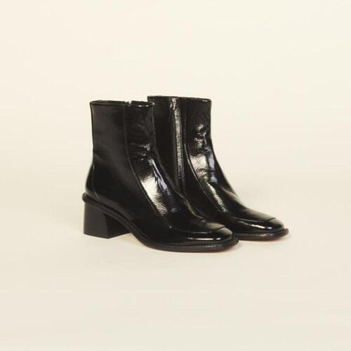 산드로 여성 부츠 Boots en cuir vernis A talon SFACH00656_20