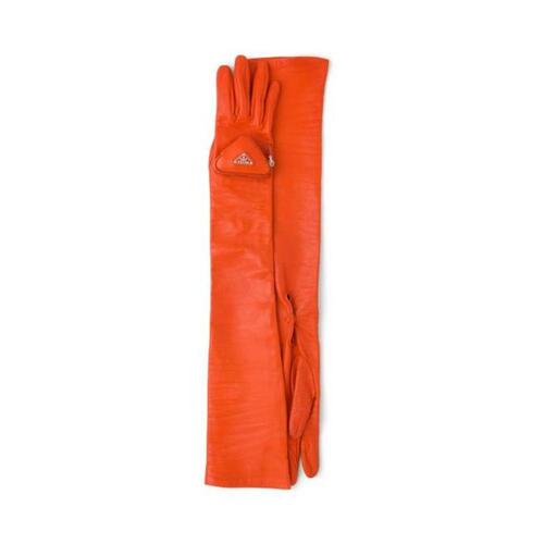 프라다 여성 장갑 1GG144_2DWZ_F0049 Long nappa leather gloves with pouch