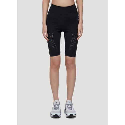 스텔라맥카트니 여성 스포츠 아웃도어 TruePurpose Biker Shorts in Black asm0247006blk