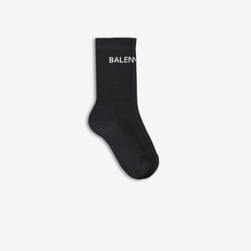 발렌시아가 여성 양말 Womens Balenciaga Socks in Black/white 521232372B41077