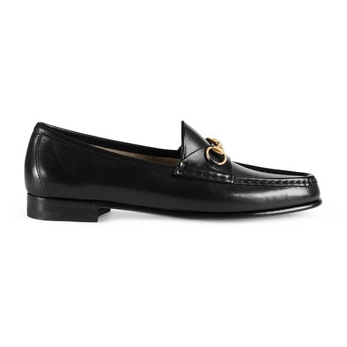 구찌 여성 로퍼 레이스업 1953 Horsebit loafer in leather 309701BLM001000