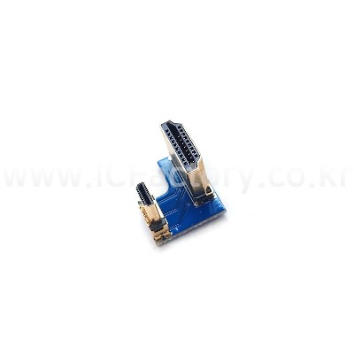 라즈베리파이5/4B용 5인치LCD HDMI-MicroHDMI 변환 아답터 (ICF0861)