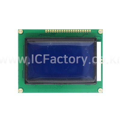128 x 64 LCD 블루(파랑)라이트/흰글씨 (ICF1827)
