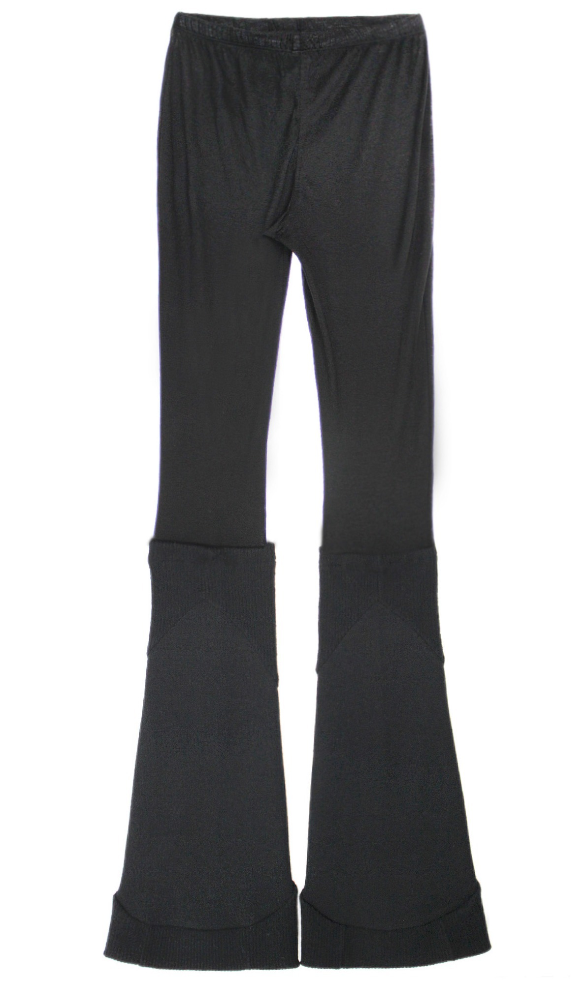 Wool leg warmer leggings (Black)