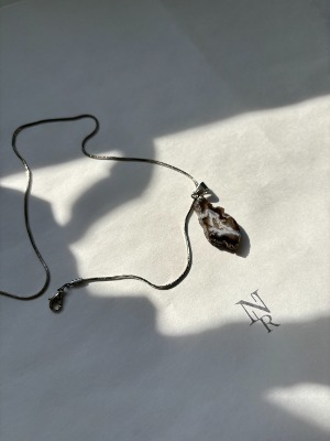 [925 Sliver] Natural gemstone necklace N.02