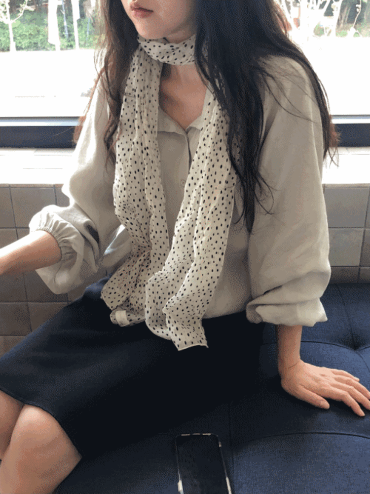 러블리 도트 스카프