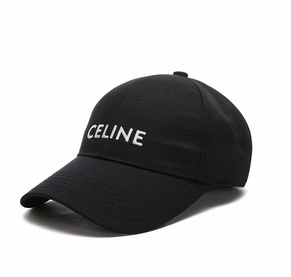 셀린느 2022 베이직로고 볼캡 모자 블랙