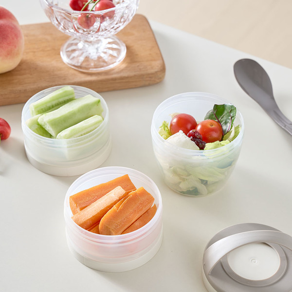 무드온 감성을켜다 멀티 휴대용 소분용기 3p 1+1 1인도시락 다이어트용기