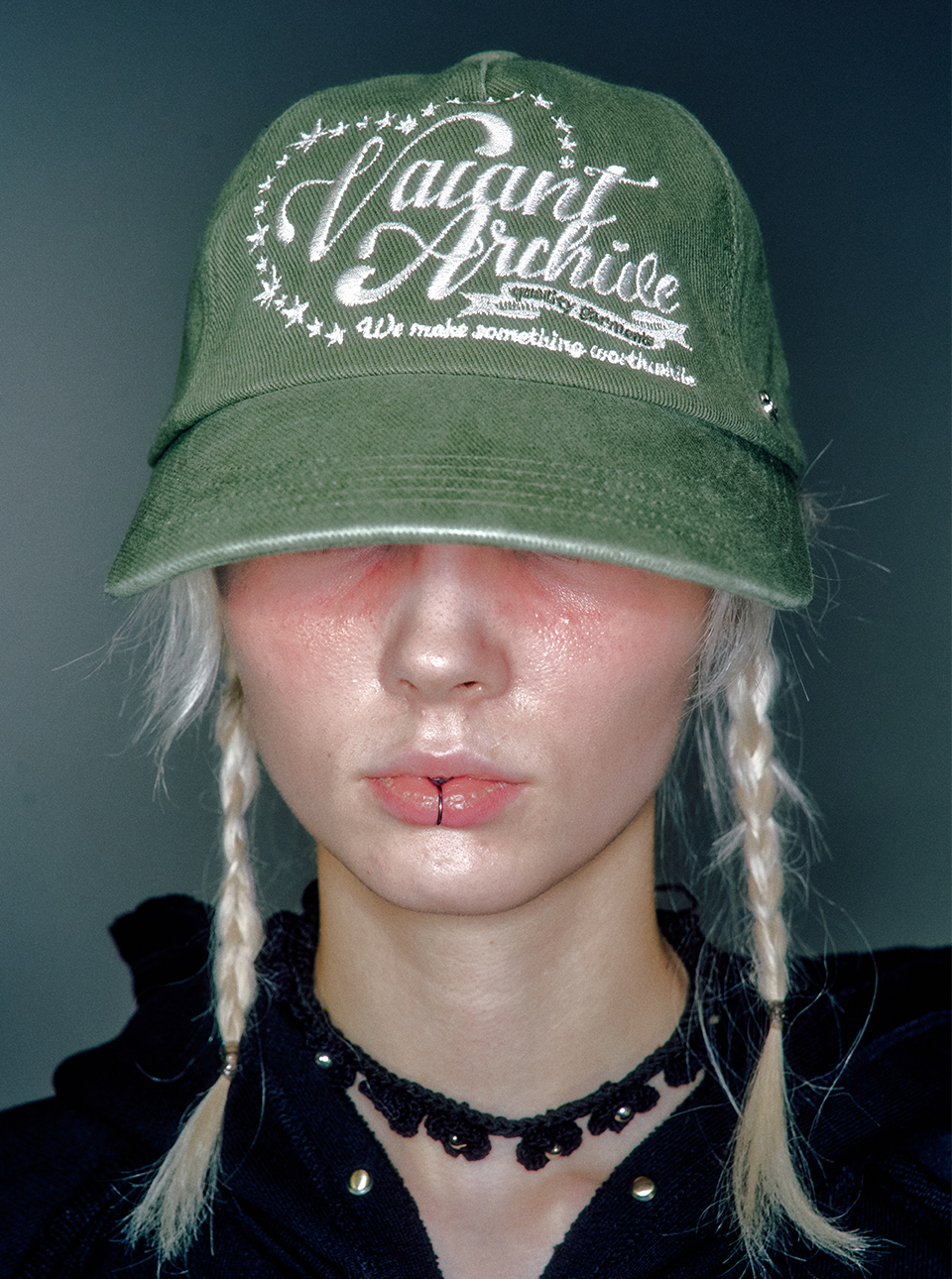 キャップ VACANT Archive : 24FW / VACANT LOGO CAP (3COLORS) 베이컨트 아카이브 베이컨트 캡 네이비 | VACANT ARCHIVE | KREAM