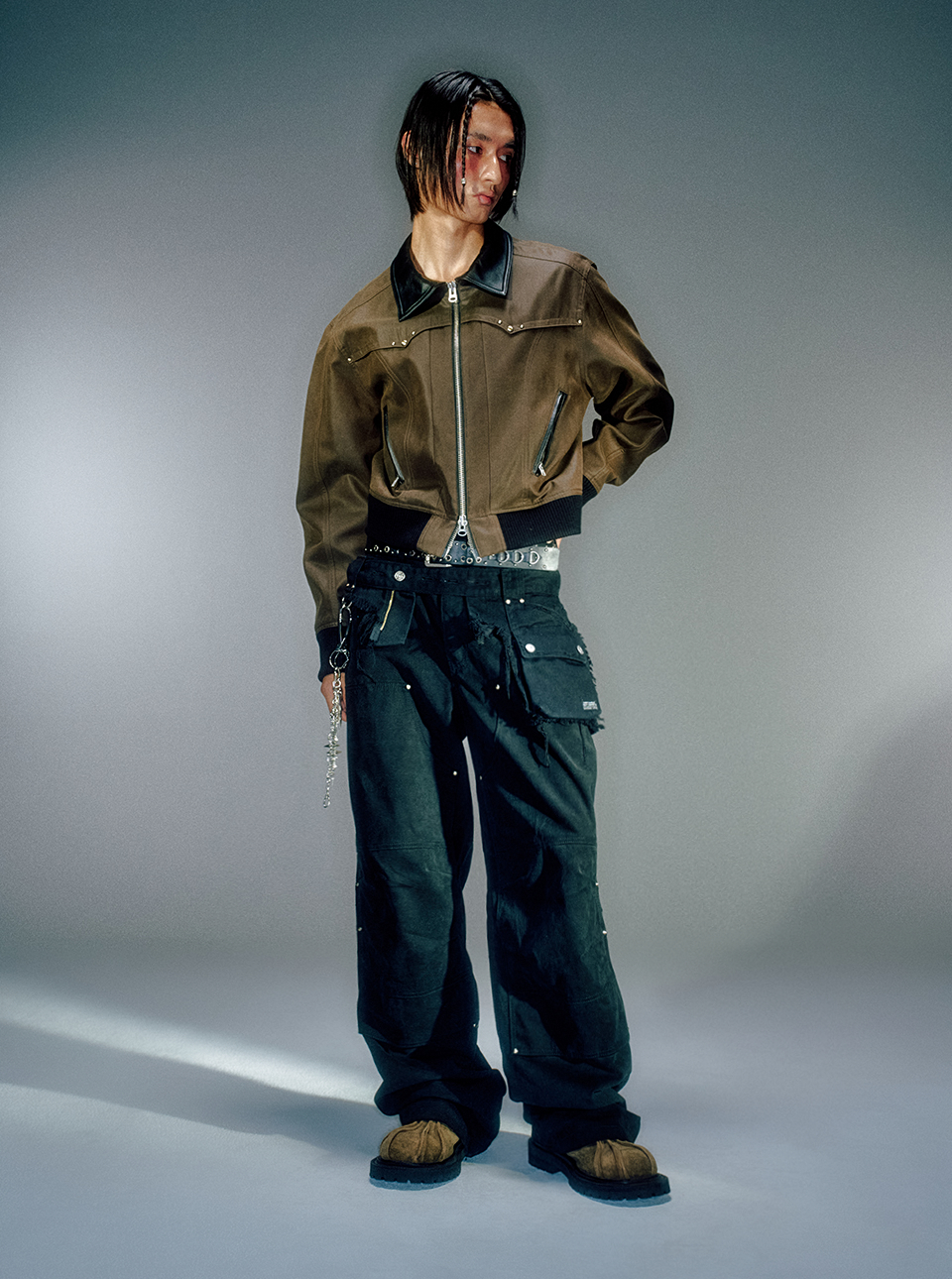 スカート VACANT Archive : 24FW / AARON LAYERED POCKET BELT (BLACK) RESTOCK) AARON LAYERED POCKET BELT BLACK - vacantarchive