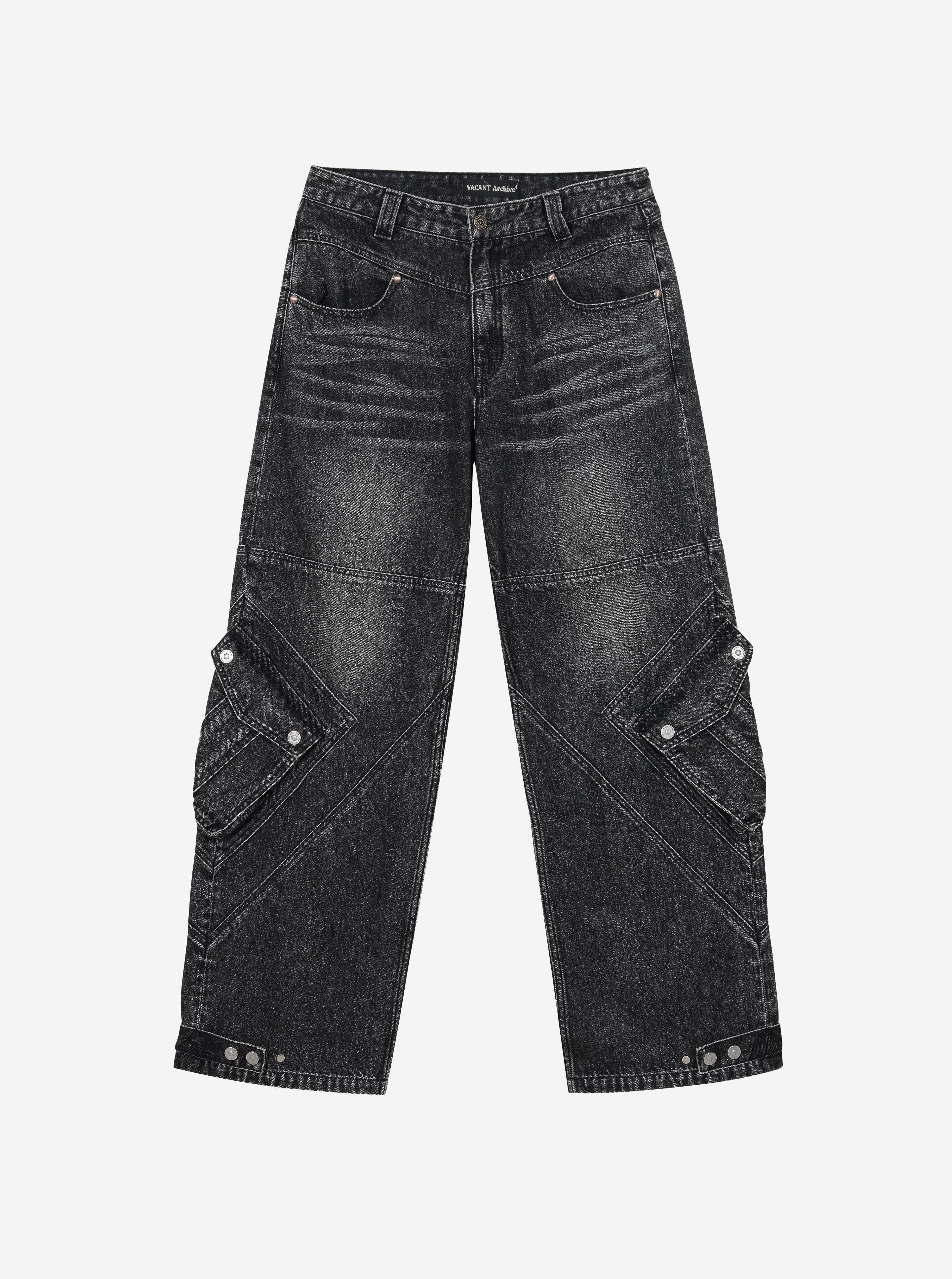 デニム・ジーパン VACANT Archive : 24FW / WOMEN SCOPPER X-POCKET CARGO DENIM MEN SCOPPER X-POCKET CARGO DENIM BLACK - vacantarchive