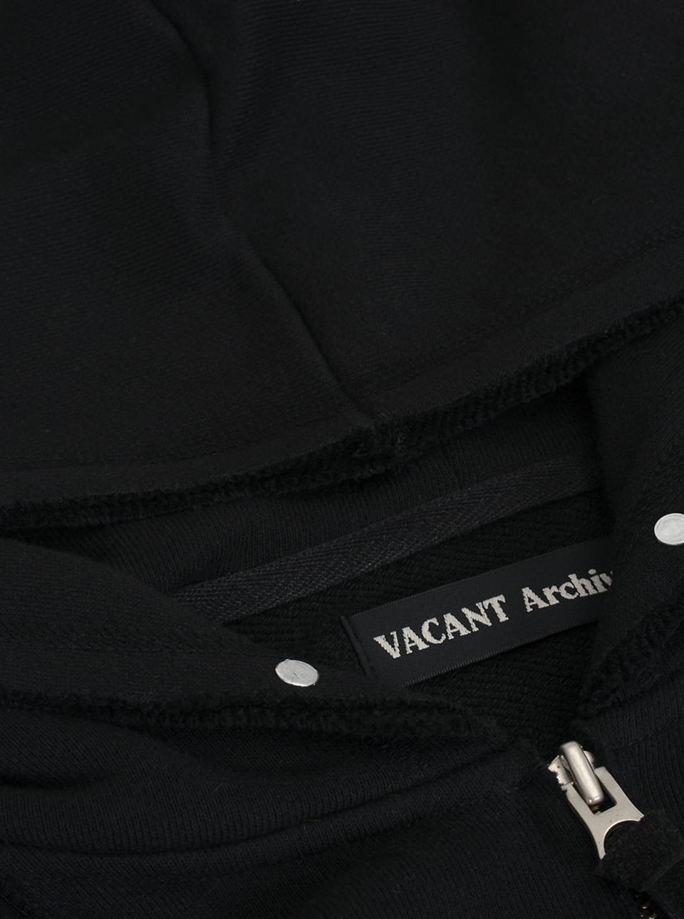 MEN DIAS INSIDE-OUT HOOD ZIP-UP BLACK - vacantarchive